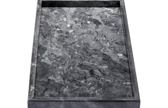 URBAN-LEAF-Drehunterlage-echter-Marmor-grau-top-seite