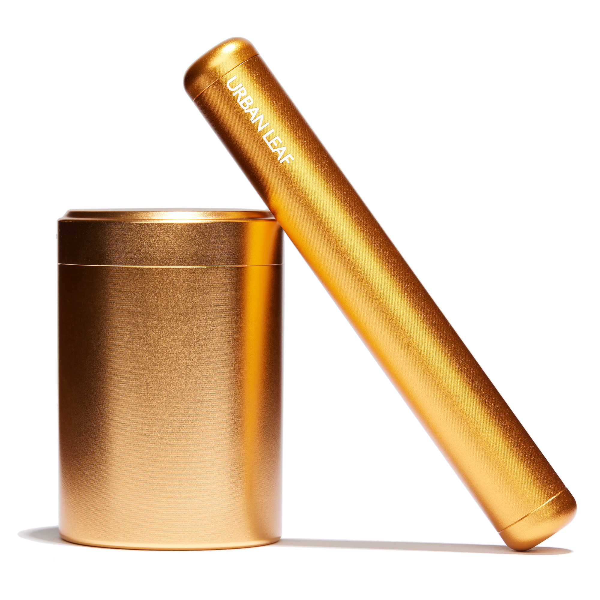 Edles Joint case mit weed dose set kiffer geschenk gold