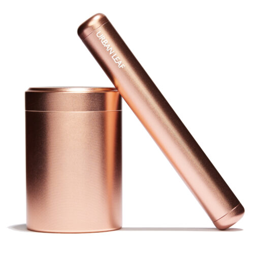 Luxus Joint case mit cannabis dose rosé gold set kiffer geschenk