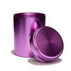 Aluminium-Dose in Violett mit Schraubdeckel