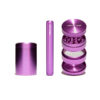 Purple Ritual Kit mit Grinder, Joint Hülle und Aluminium-Dose in Lila